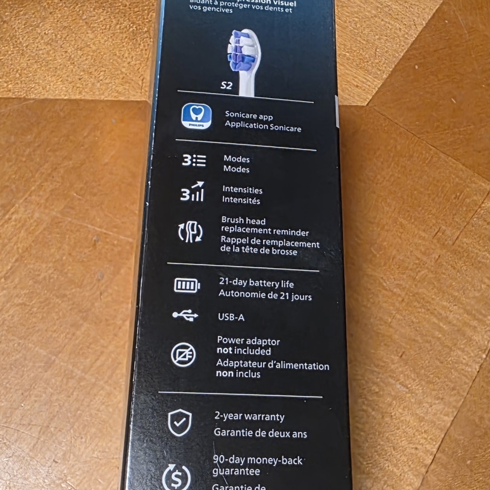 Philips Sonicare Electric Toothbrush White with Blue Accents - Picture 3 of 4